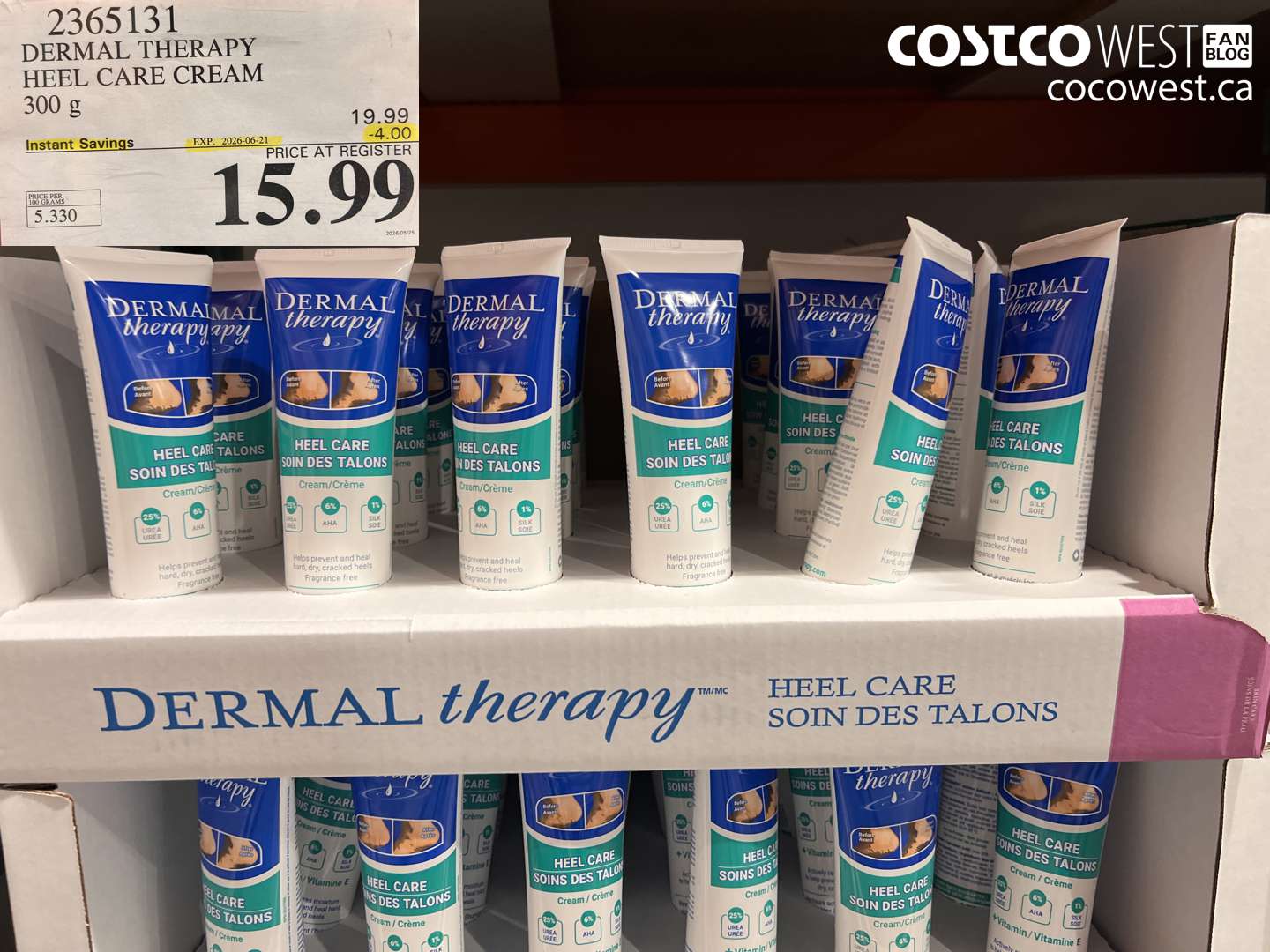 2365131 DERMAL THERAPY HEEL CARE CREAM 300 G ($4.00 INSTANT SAVINGS EXPIRES ON 2026-06-21) $15.99