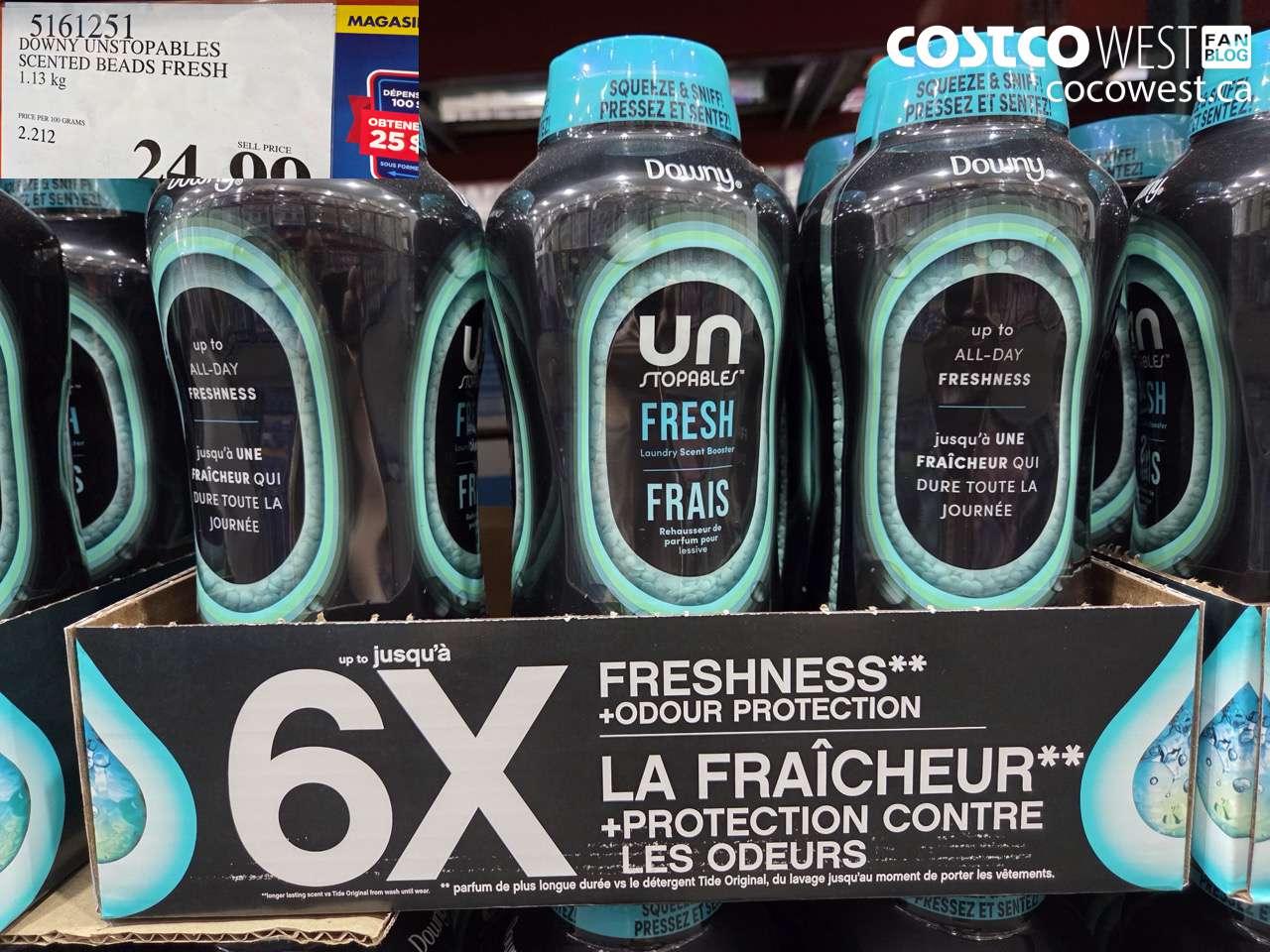 5161251 DOWNY UNSTOPABLES SCENTED BEADS FRESH 1.13 KG $24.99