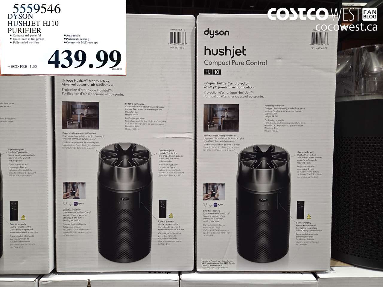 5559546 DYSON HUSHJET HJ10 PURIFIER $439.99