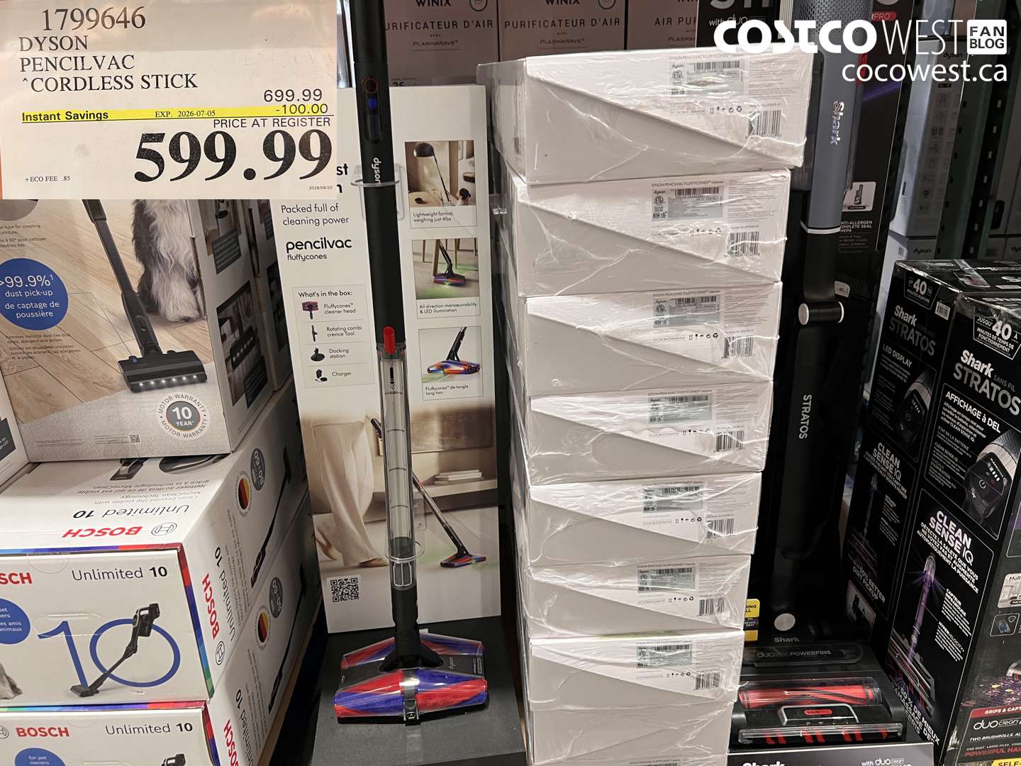 1799646 DYSON PENCILVAC CORDLESS STICK ($100.00 INSTANT SAVINGS EXPIRES ON 2026-07-05) $599.99