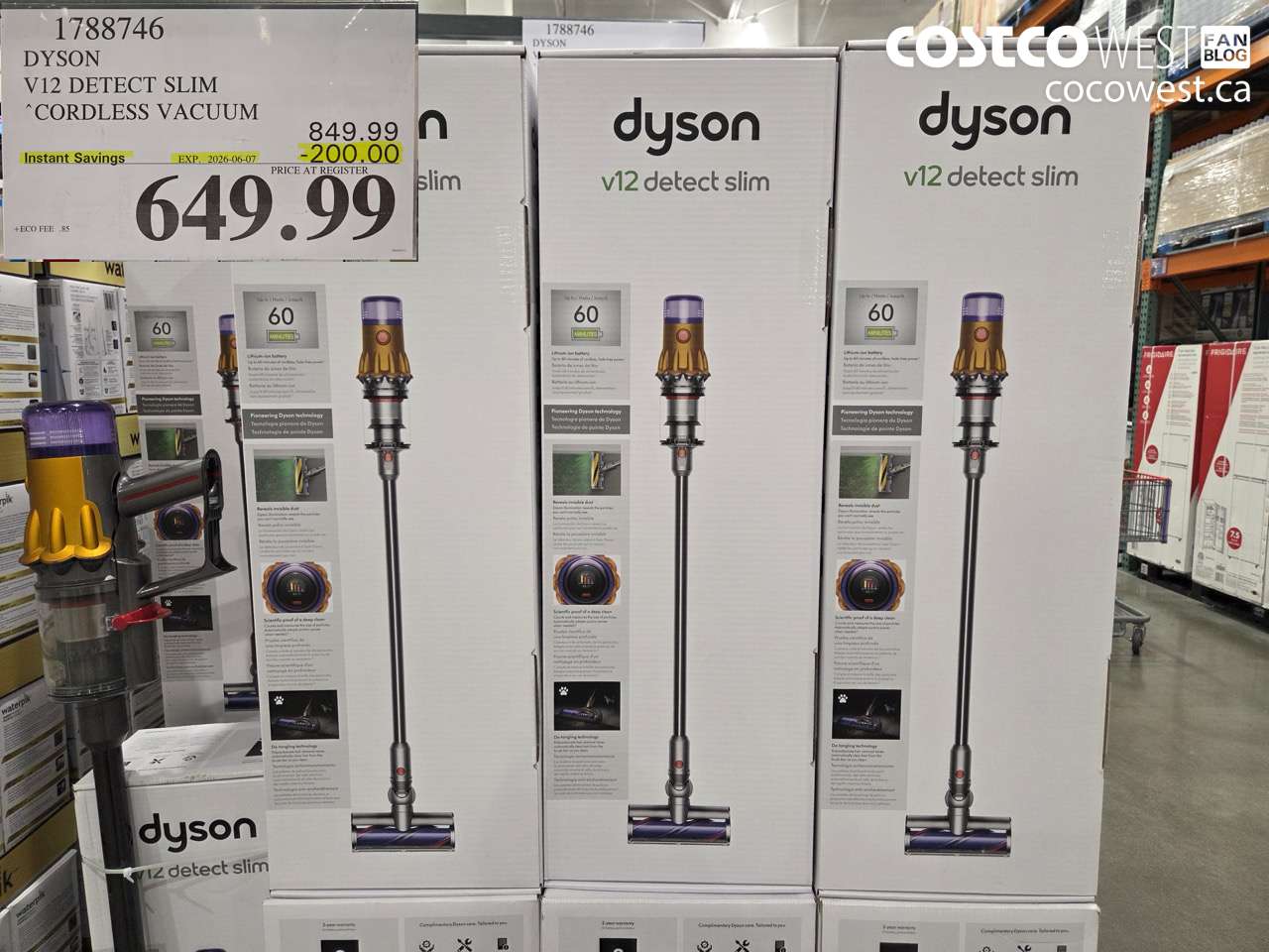 1788746 DYSON V12 DETECT SLIM CORDLESS VACUUM ($200.00 INSTANT SAVINGS EXPIRES ON 2026-06-07) $649.99