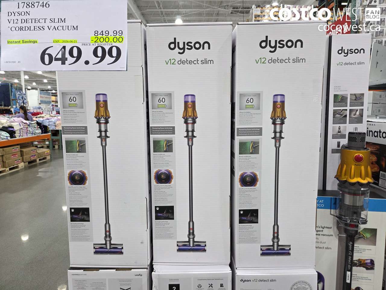 1788746 DYSON V12 DETECT SLIM CORDLESS VACUUM ($200.00 INSTANT SAVINGS EXPIRES ON 2026-06-21) $649.99