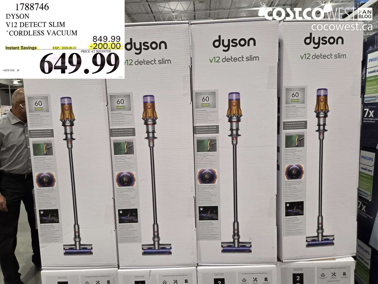 1788746 DYSON V12 DETECT SLIM CORDLESS VACUUM ($200.00 INSTANT SAVINGS EXPIRES ON 2026-06-21) $649.99