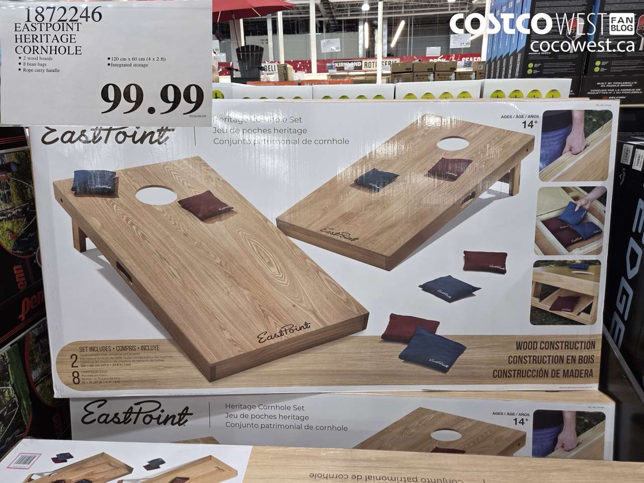 1872246 EASTPOINT HERITAGE CORNHOLE $99.99