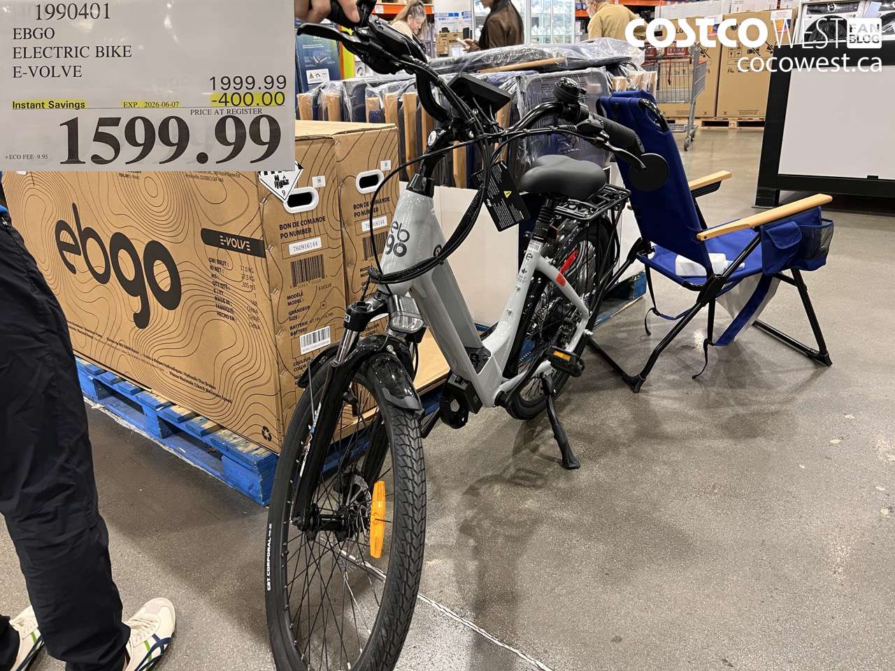 1990401 EBGO ELECTRIC BIKE E-VOLVE ($400.00 INSTANT SAVINGS EXPIRES ON 2026-06-07) $1599.99