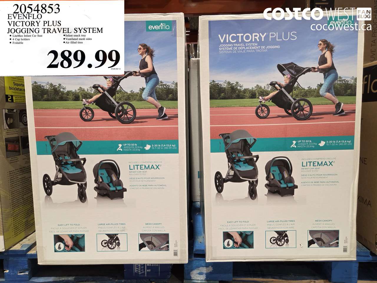 2054853 EVENFLO VICTORY PLUS JOGGING TRAVEL SYSTEM $289.99