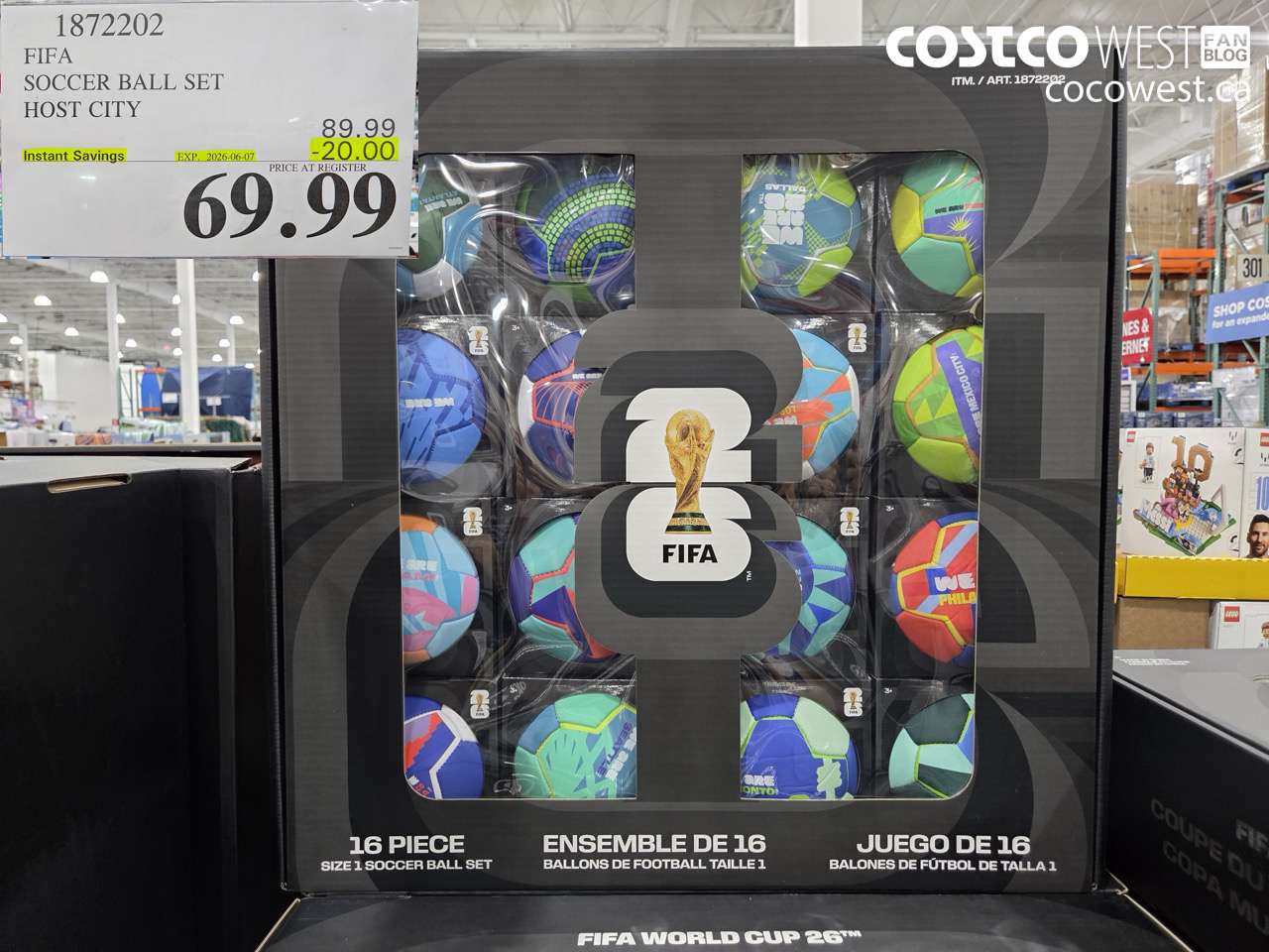 1872202 FIFA SOCCER BALL SET HOST CITY ($20.00 INSTANT SAVINGS EXPIRES ON 2026-06-07) $69.99