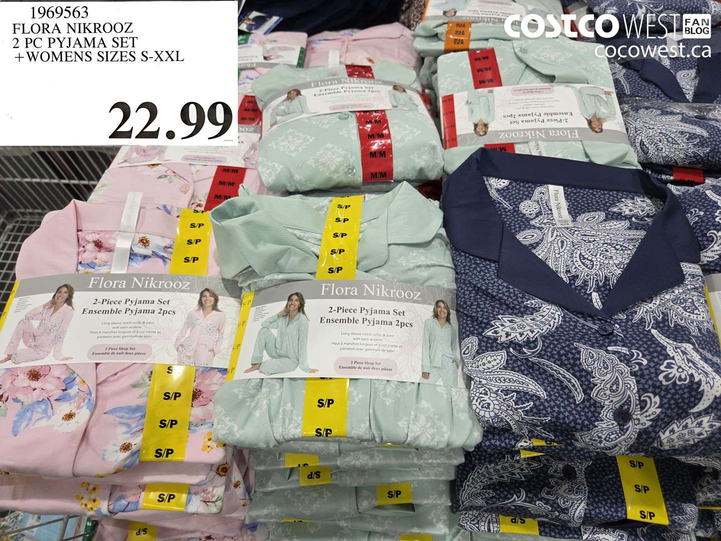1969563 FLORA NIKROOZ 2 PC PYJAMA SET + WOMENS SIZES S-XXL $22.99