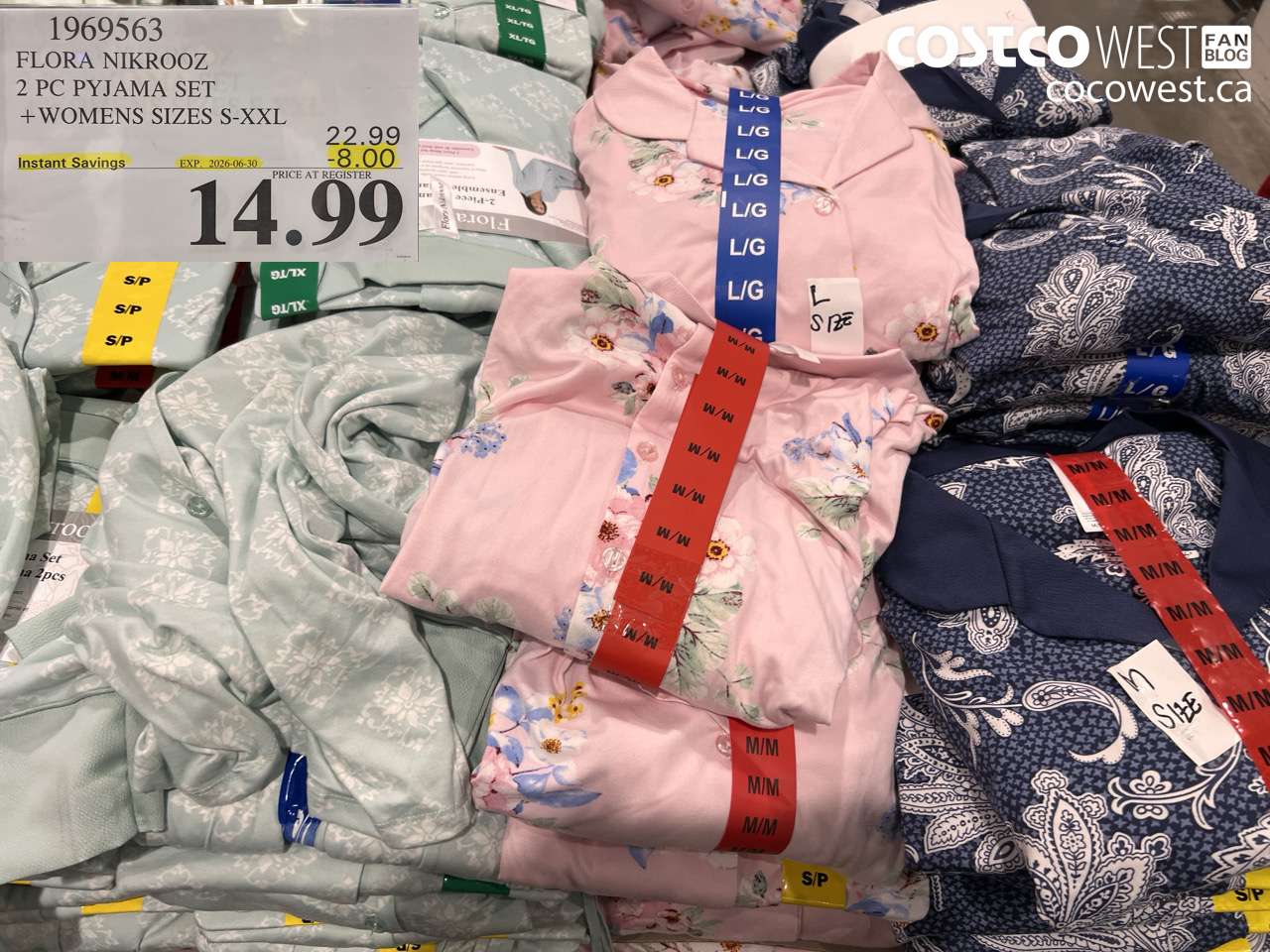 1969563 FLORA NIKROOZ 2 PC PYJAMA SET + WOMENS SIZES S-XXL ($8.00 INSTANT SAVINGS EXPIRES ON 2026-06-30) $14.99