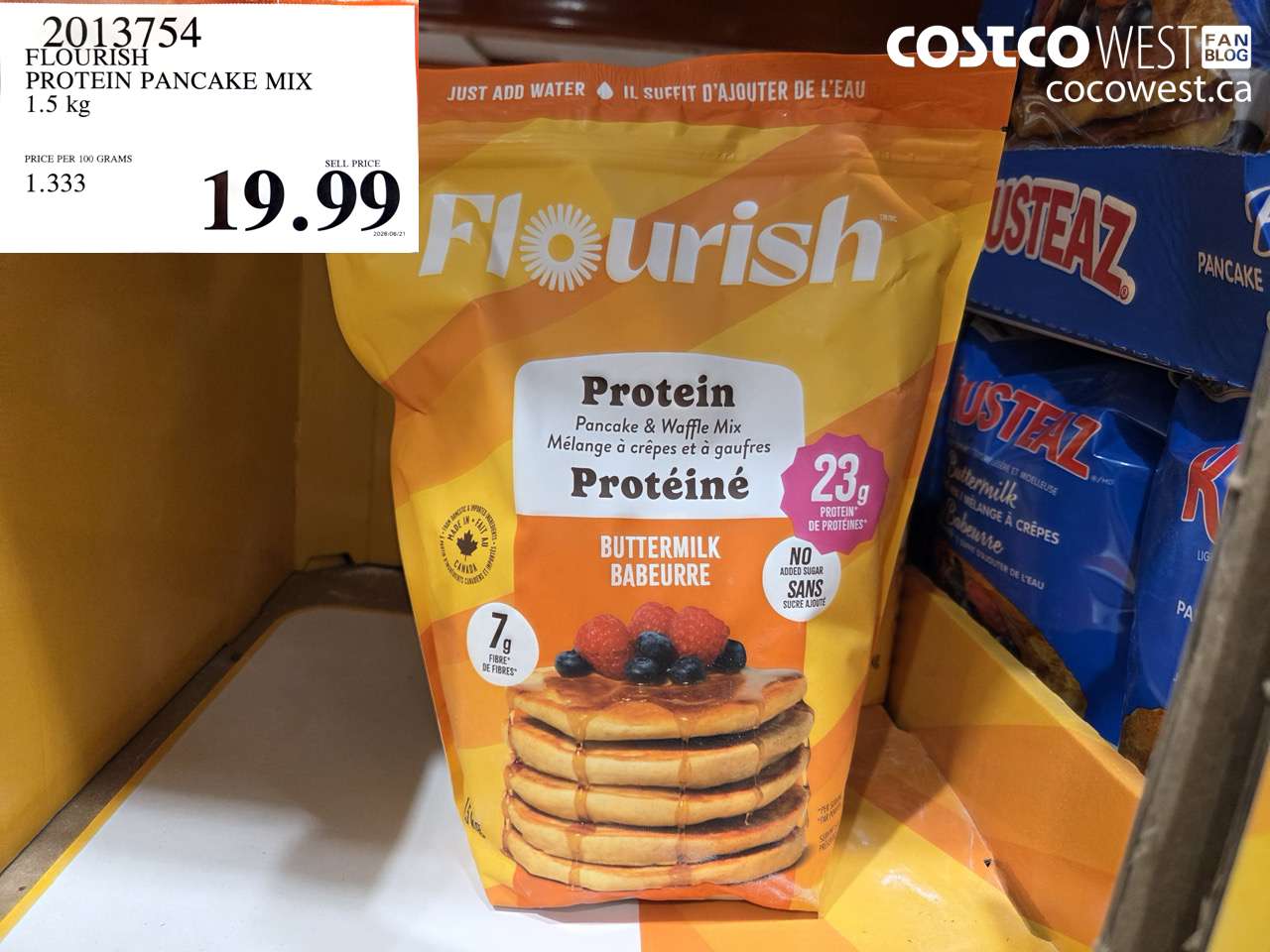 2013754 FLOURISH PROTEIN PANCAKE MIX 1.5 KG $19.99