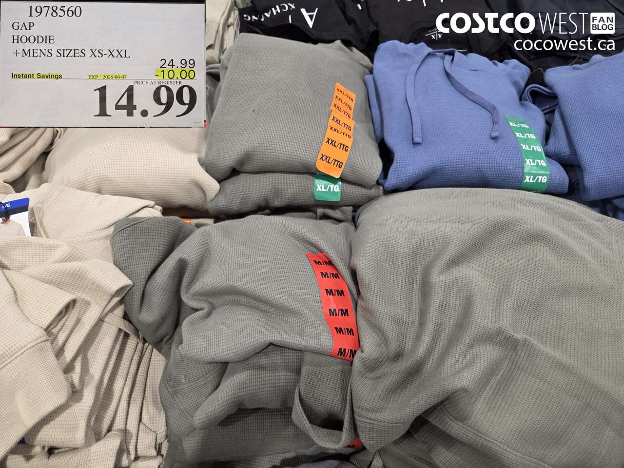 1978560 GAP HOODIE MENS SIZES XS-XXL ($10.00 INSTANT SAVINGS EXPIRES ON 2026-06-07) $14.99