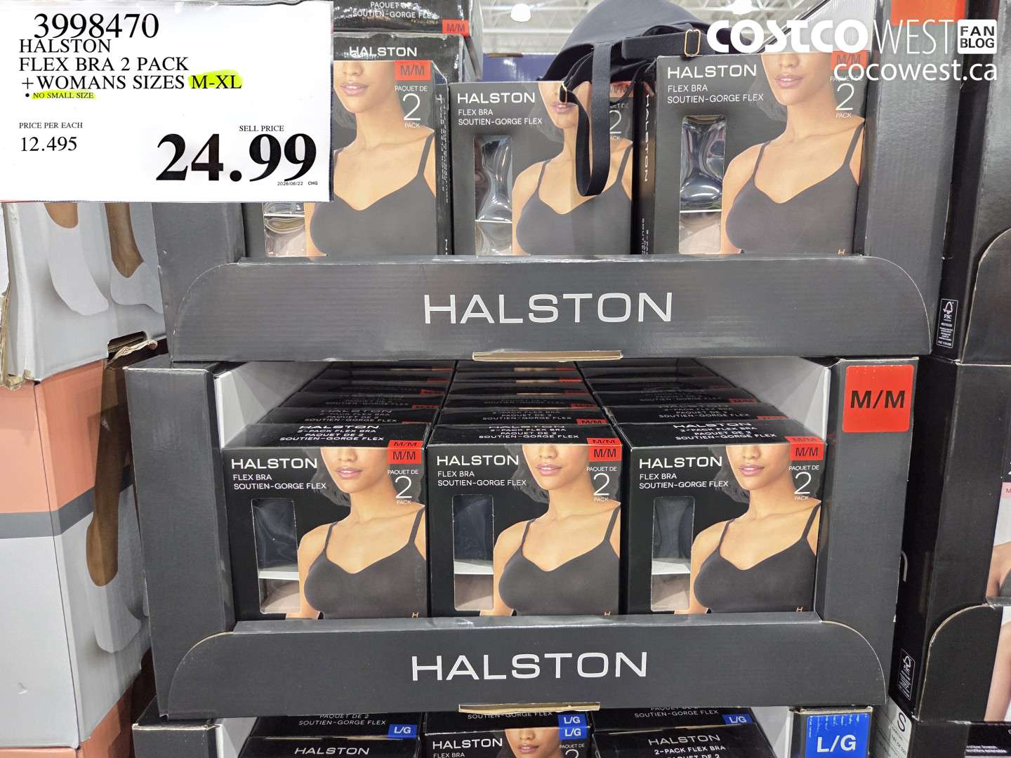 3998470 HALSTON FLEX BRA 2 PACK + WOMANS SIZES M-XL $24.99