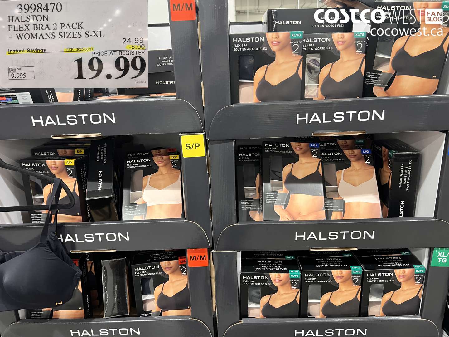 3998470 HALSTON FLEX BRA 2 PACK + WOMANS SIZES S-XL ($5.00 INSTANT SAVINGS EXPIRES ON 2026-06-21) $19.99