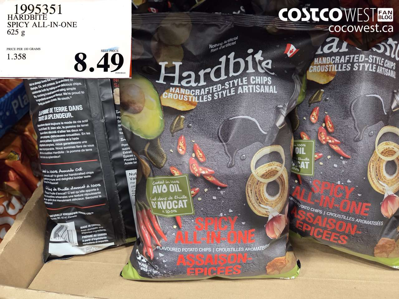 1995351 HARDBITE SPICY ALL-IN-ONE 625 G $8.49