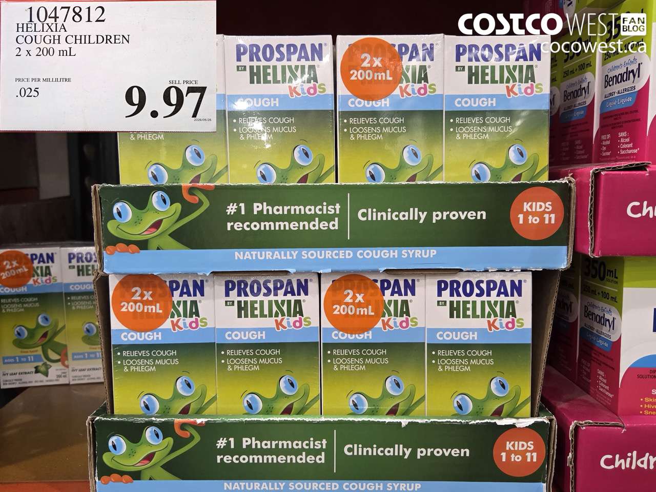 1047812 HELIXIA COUGH CHILDREN 2 X 200 ML $9.97