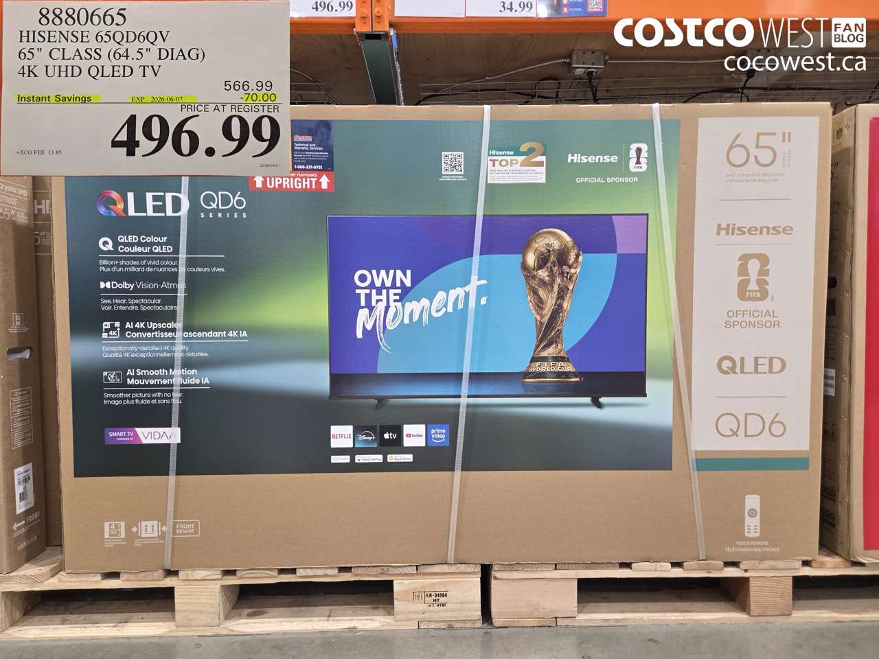 8880665 HISENSE 65QD6QV 65