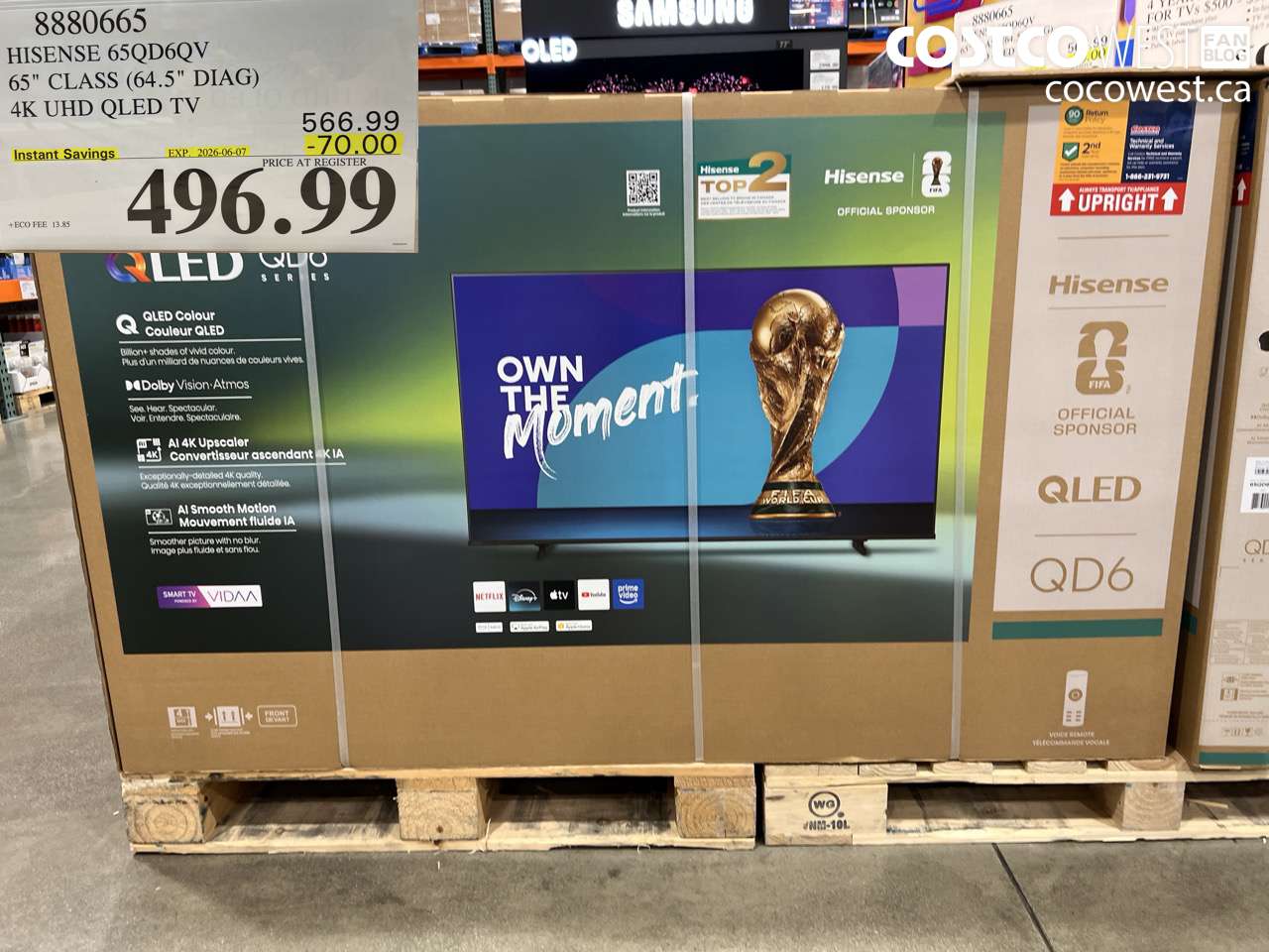 8880665 HISENSE 65QD6QV 65