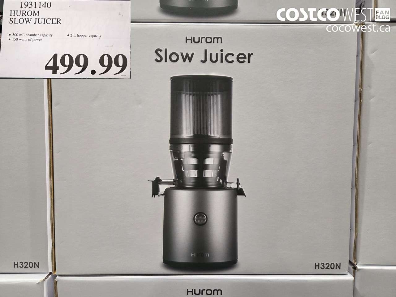 1931140 HUROM SLOW JUICER $499.99