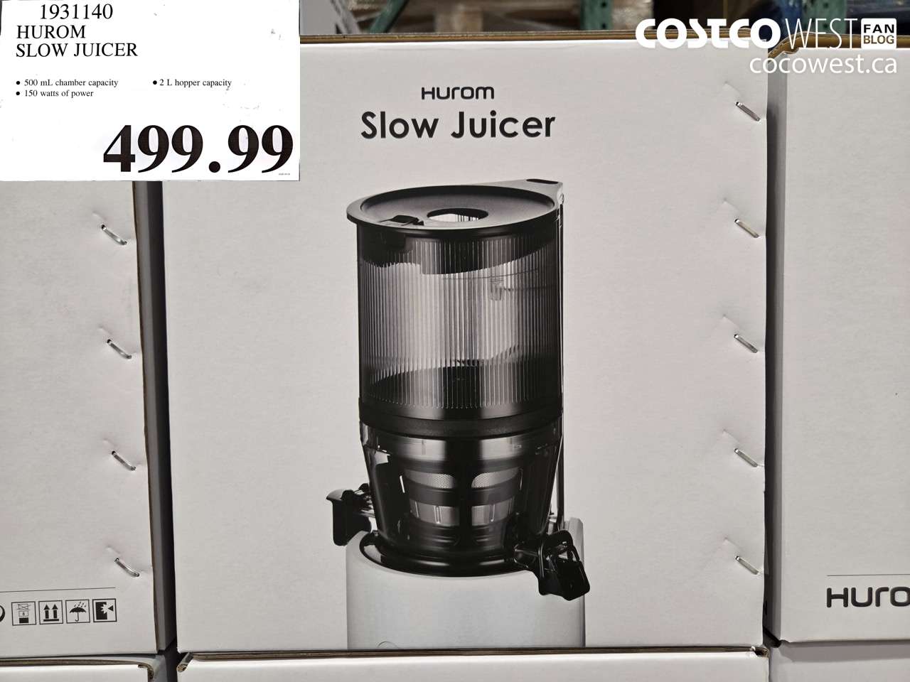 1931140 HUROM SLOW JUICER $499.99