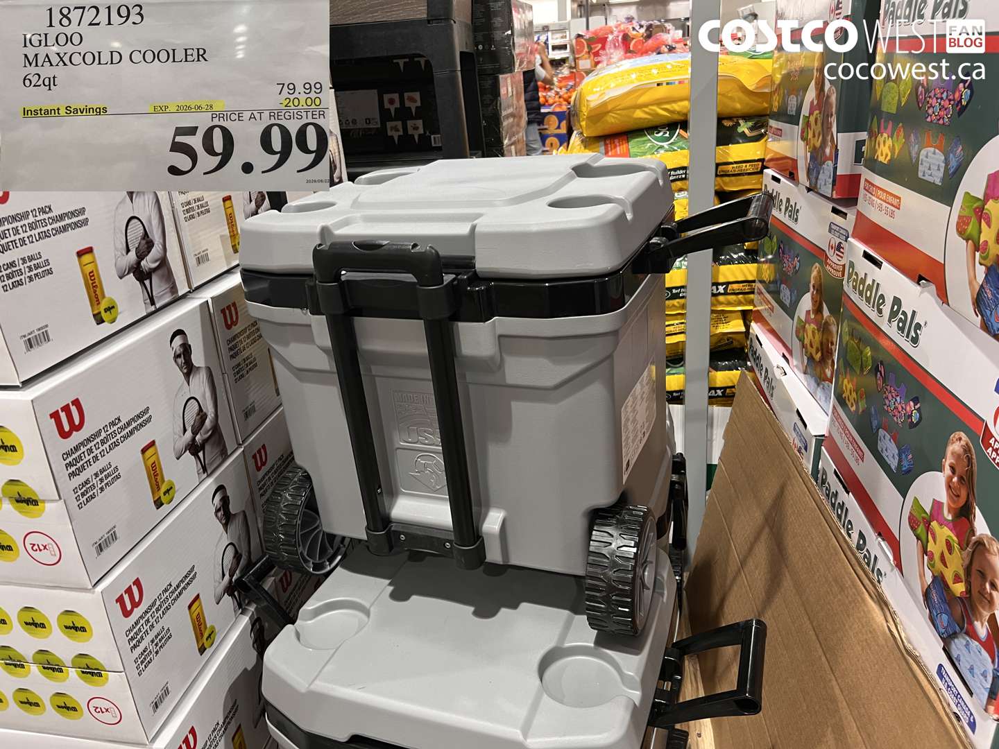 1872193 IGLOO MAXCOLD COOLER 62QT ($20.00 INSTANT SAVINGS EXPIRES ON 2026-06-28) $59.99