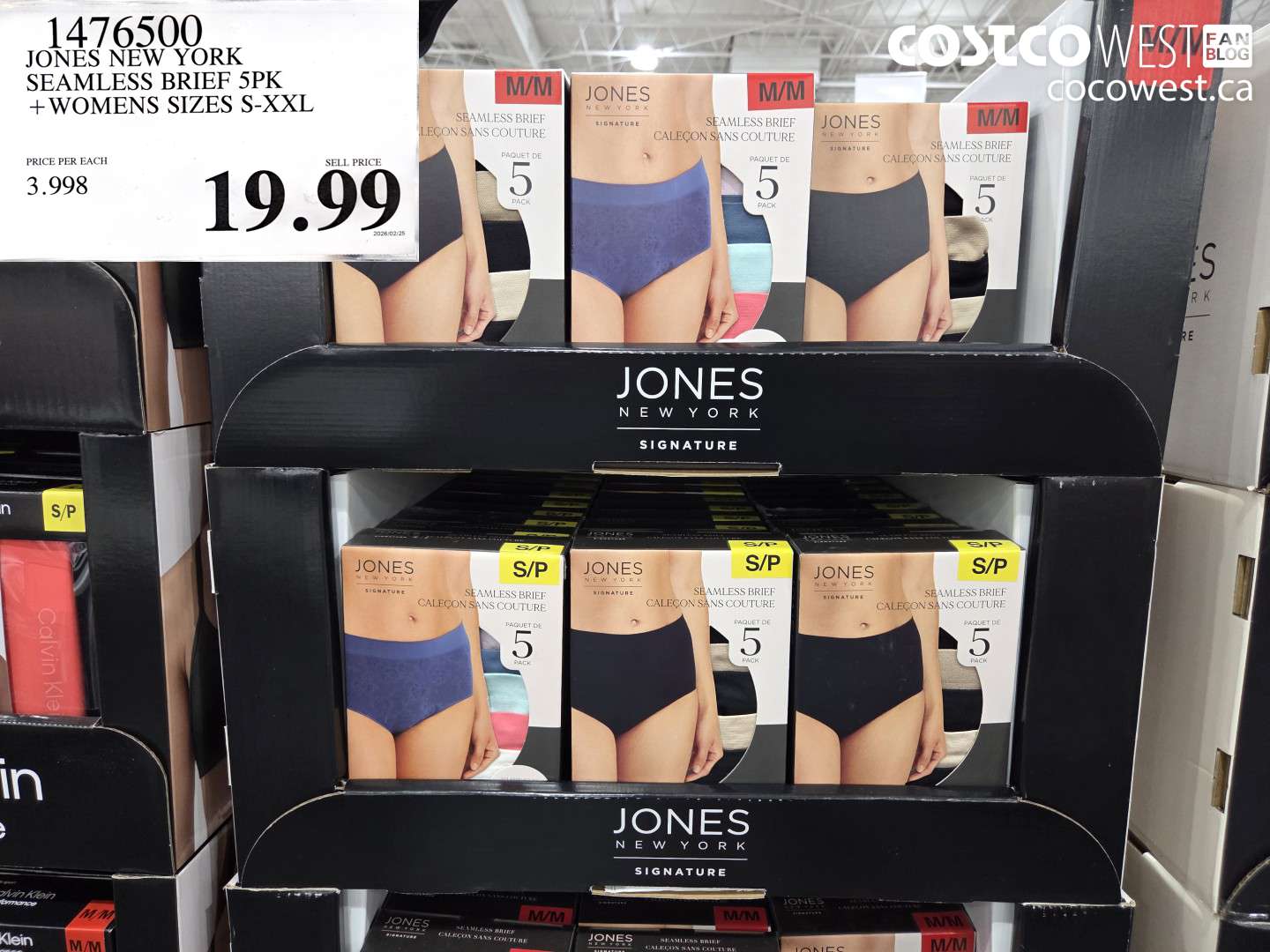 1476500 JONES NEW YORK SEAMLESS BRIEF 5PK WOMENS SIZES S-XXL $19.99
