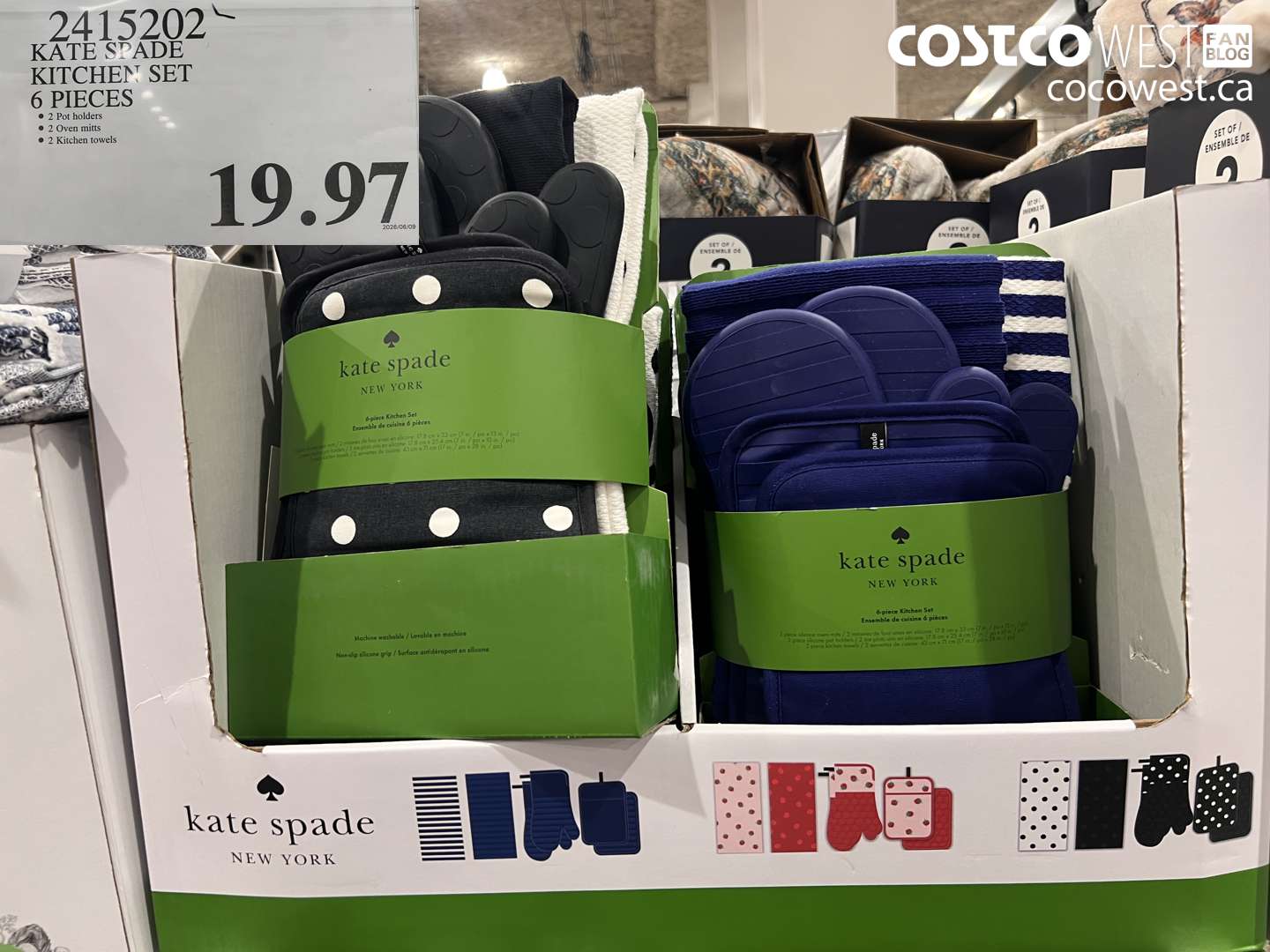 2415202 KATE SPADE KITCHEN SET 6 PIECES $19.97