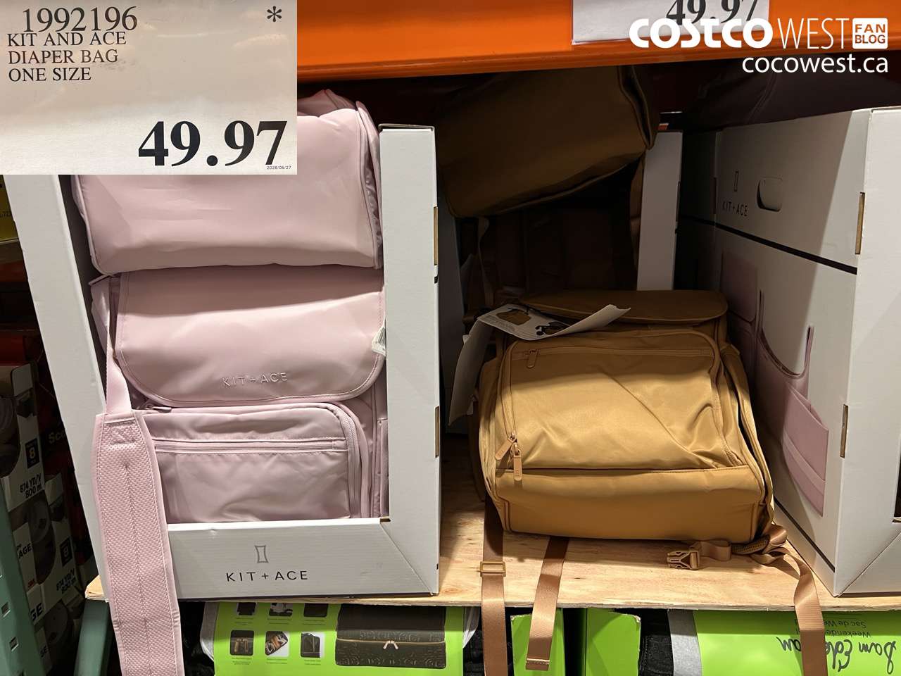 1992196 KIT AND ACE DIAPER BAG ONE SIZE $49.97