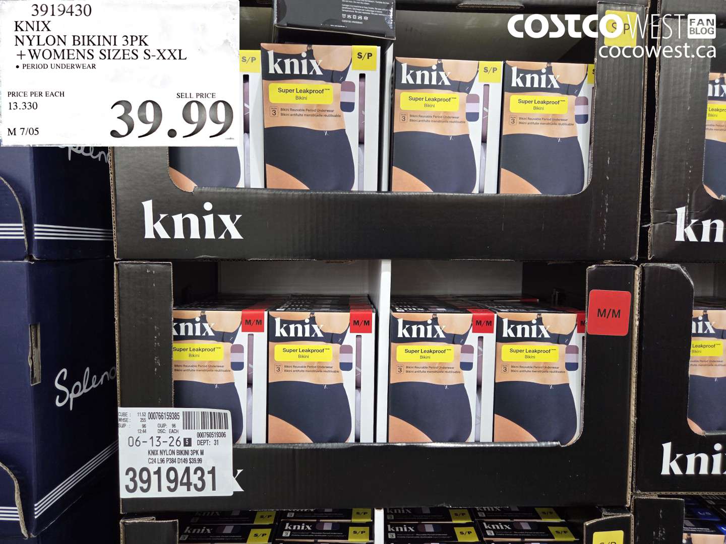 3919430 KNIX NYLON BIKINI 3PK WOMENS SIZES S-XXL $39.99