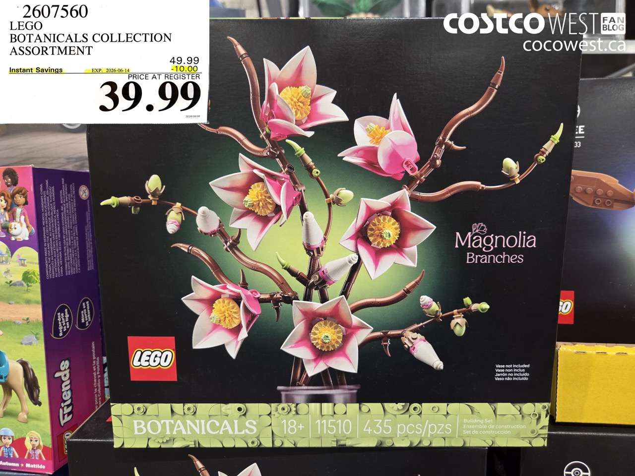 2607560 LEGO BOTANICALS COLLECTION ASSORTMENT ($10.00 INSTANT SAVINGS EXPIRES ON 2026-06-14) $39.99