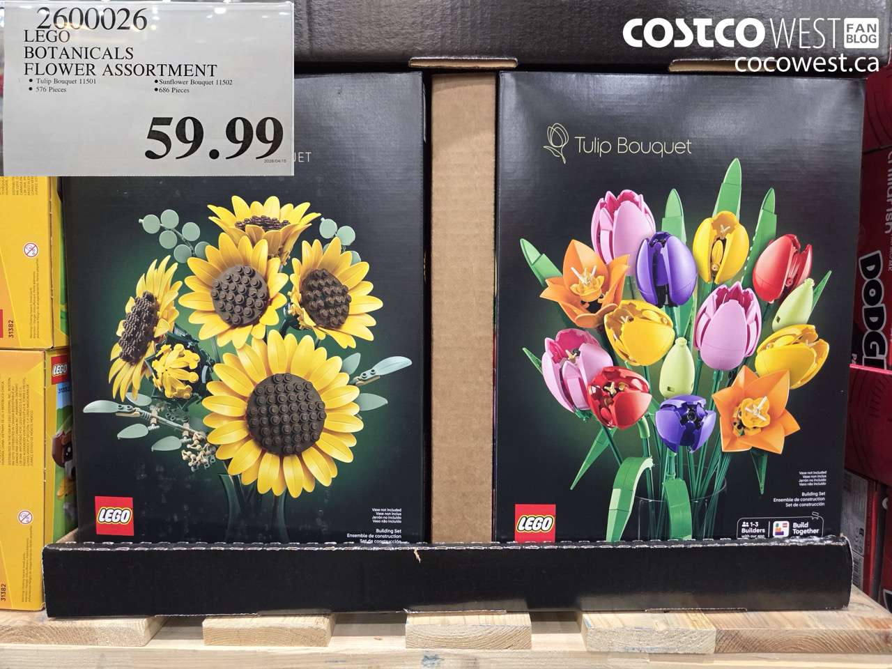 2600026 LEGO BOTANICALS FLOWER ASSORTMENT $59.99