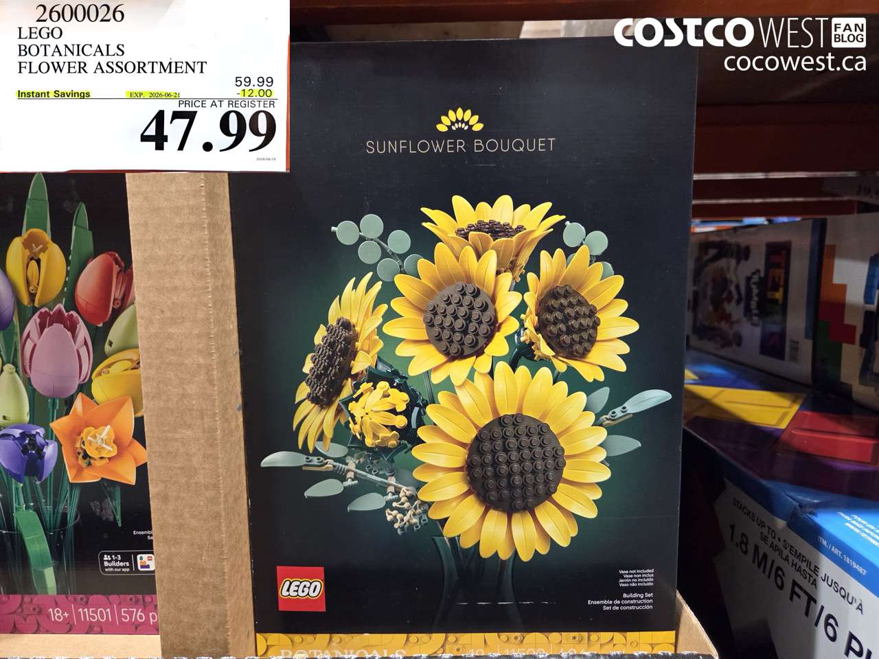 2600026 LEGO BOTANICALS FLOWER ASSORTMENT ($12.00 INSTANT SAVINGS EXPIRES ON 2026-06-21) $47.99