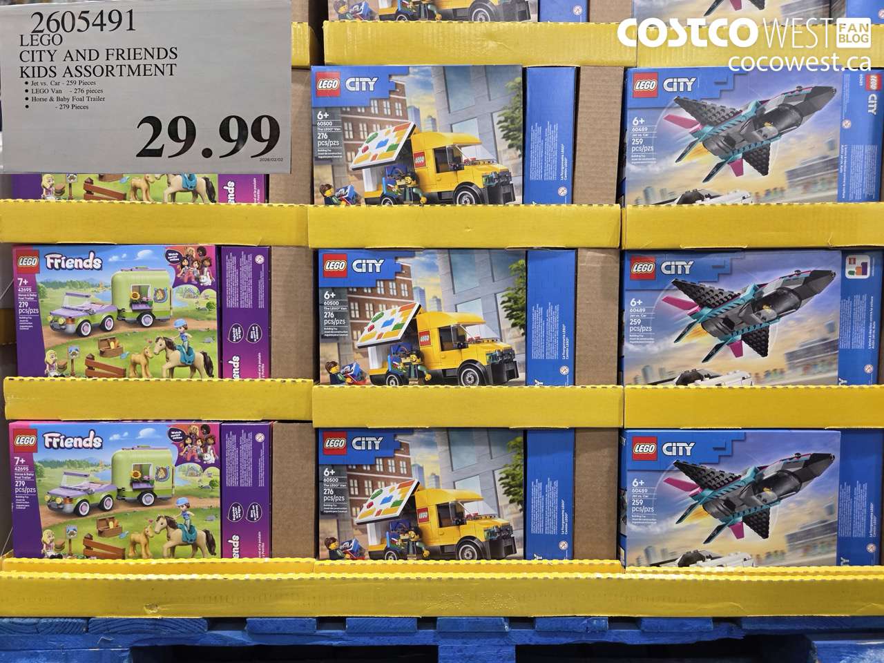 2605491 LEGO CITY AND FRIENDS KIDS ASSORTMENT $29.99