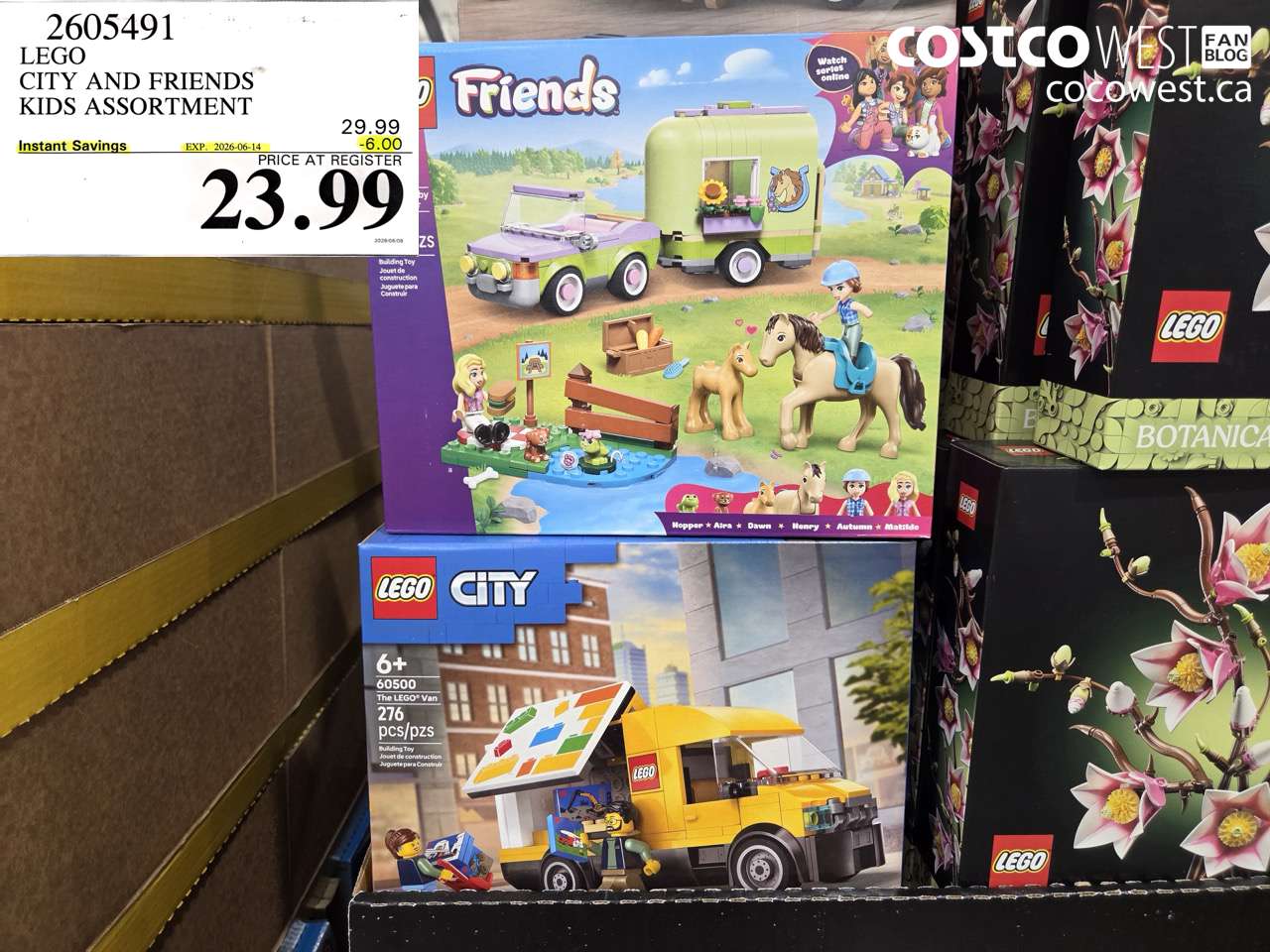 2605491 LEGO CITY AND FRIENDS KIDS ASSORTMENT ($6.00 INSTANT SAVINGS EXPIRES ON 2026-06-14) $23.99