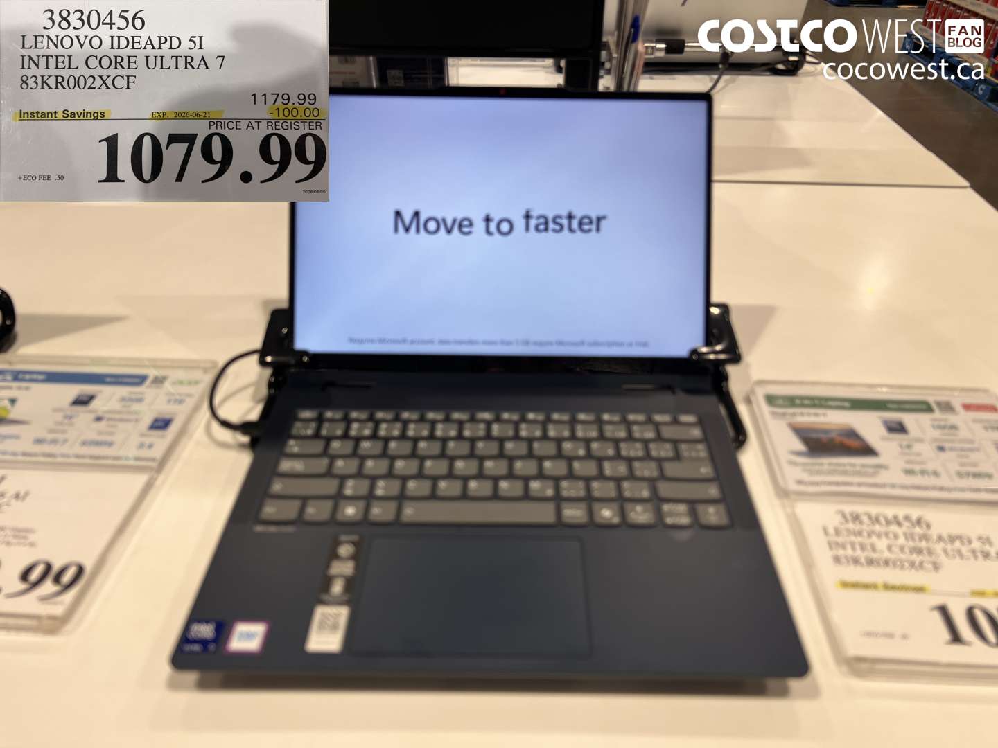3830456 LENOVO IDEAPD 5I INTEL CORE ULTRA 7 83KR002XCF ($100.00 INSTANT SAVINGS EXPIRES ON 2026-06-21) $1079.99