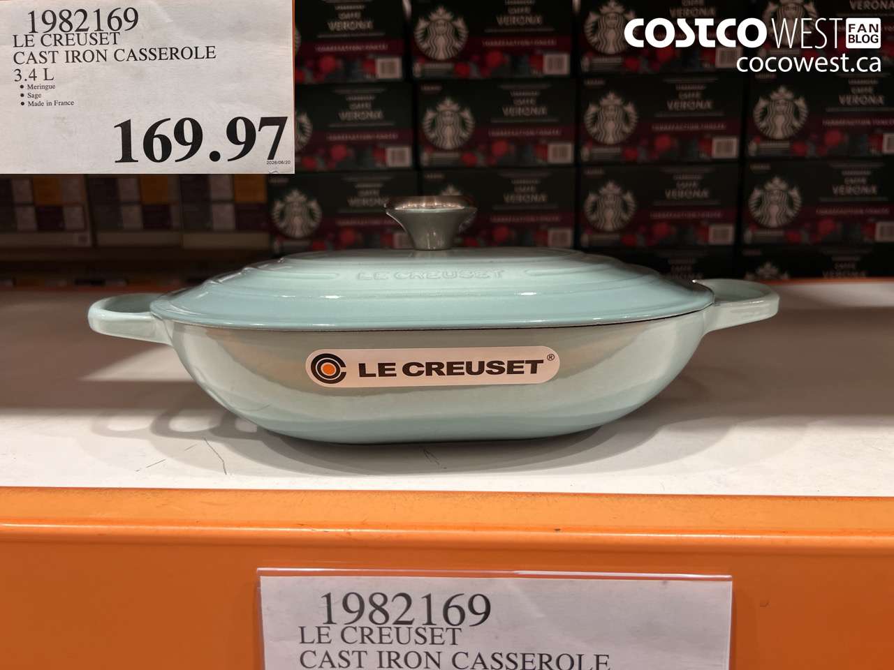 1982169 LE CREUSET CAST IRON CASSEROLE 3.4 L $169.97
