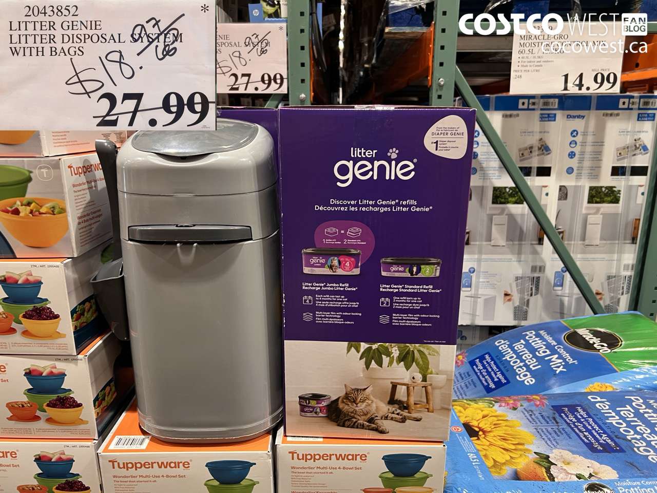 2043852 LITTER GENIE LITTER DISPOSAL SYSTEM WITH BAGS $18.97