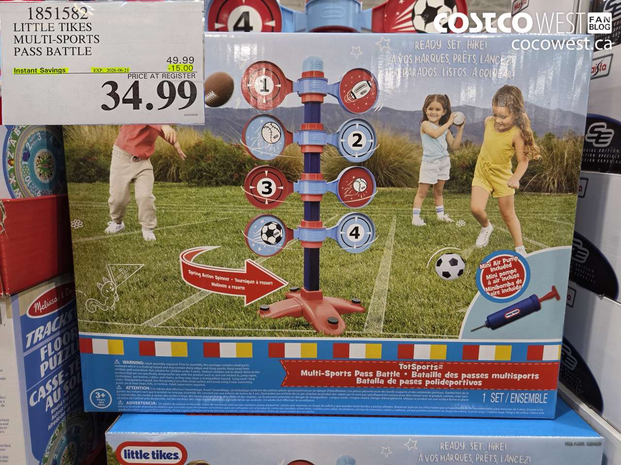 1851582 LITTLE TIKES MULTI-SPORTS PASS BATTLE ($15.00 INSTANT SAVINGS EXPIRES ON 2026-06-21) $34.99