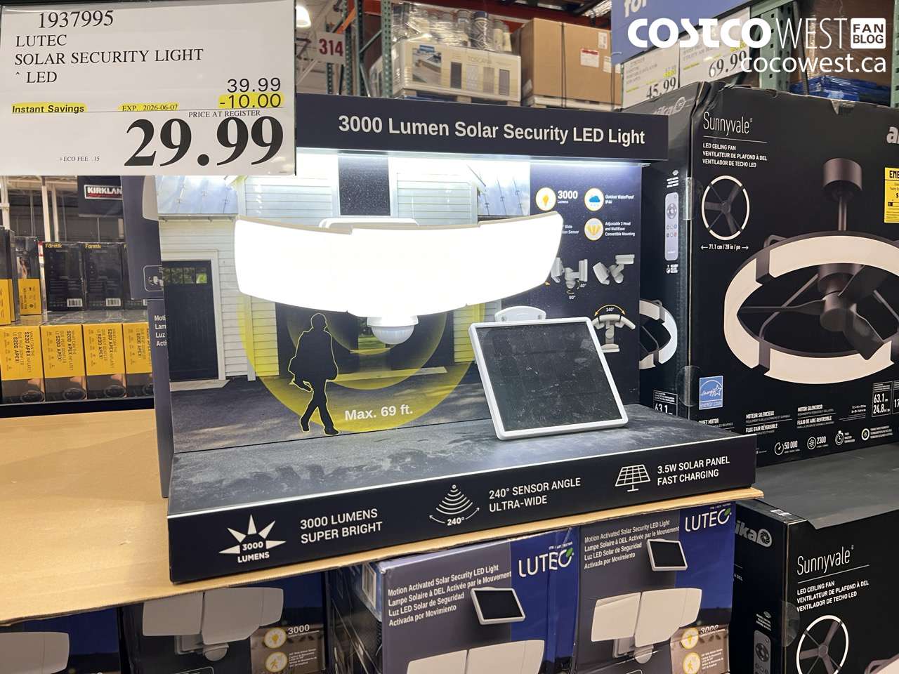 1937995 LUTEC SOLAR SECURITY LIGHT ($10.00 INSTANT SAVINGS EXPIRES ON 2026-06-07) $29.99