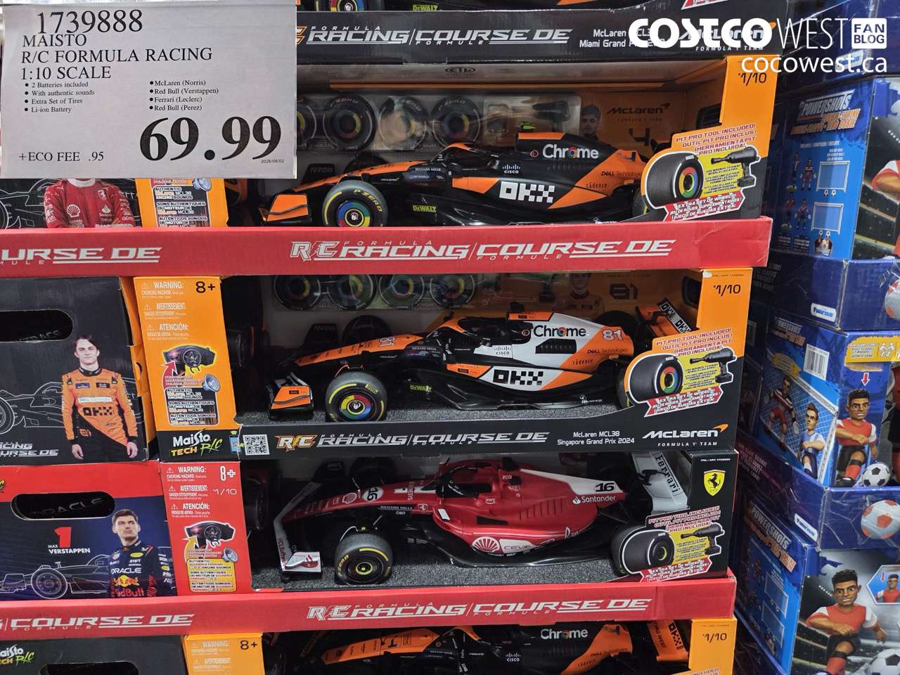 1739888 MAISTO R/C FORMULA RACING 1:10 SCALE $69.99