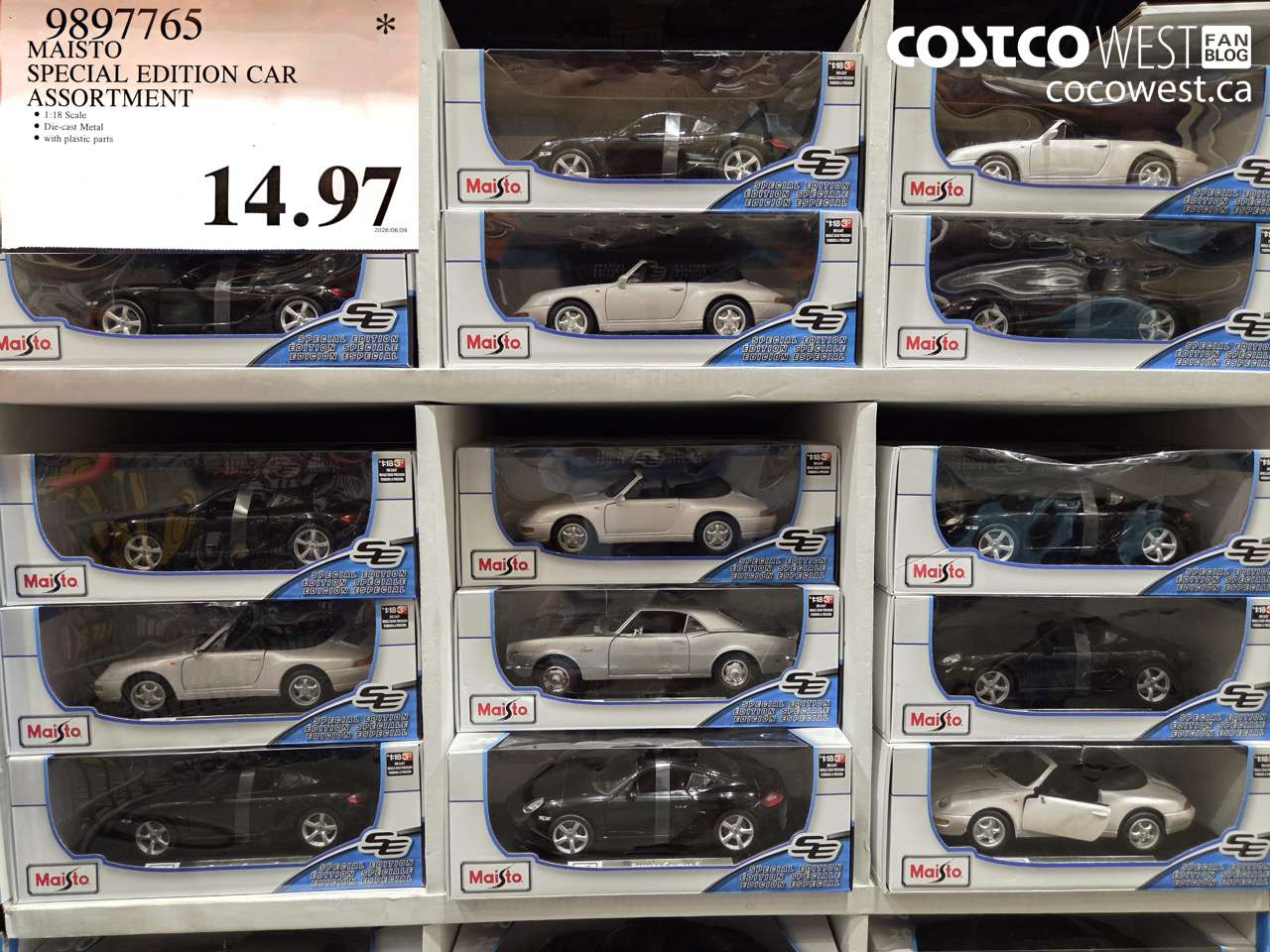9897765 MAISTO SPECIAL EDITION CAR ASSORTMENT $14.97