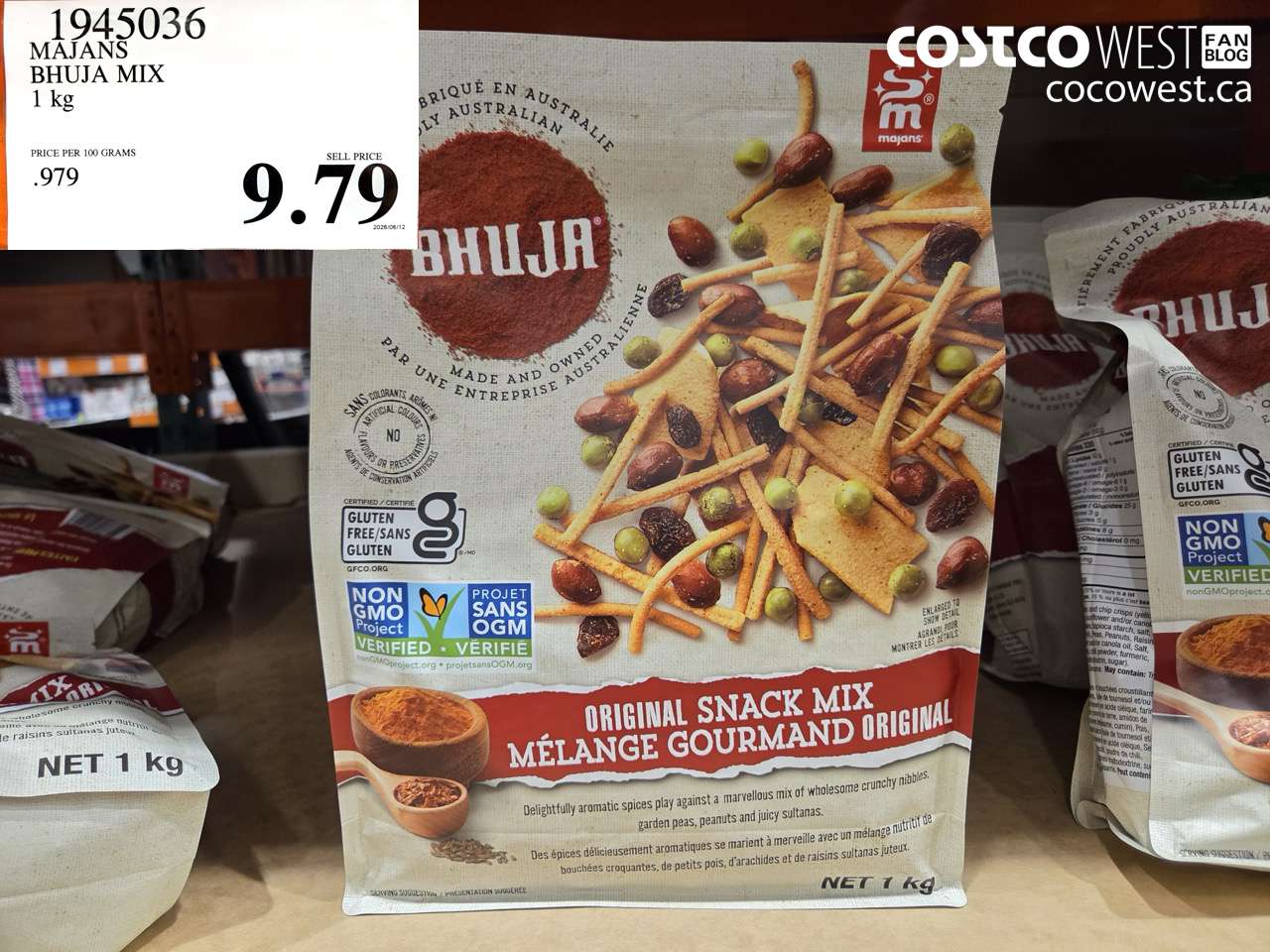 1945036 MAJANS BHUJA MIX 1 KG $9.79