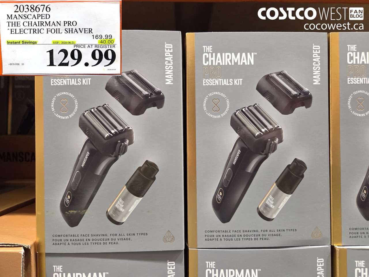2038676 MANSCAPED THE CHAIRMAN PRO ELECTRIC FOIL SHAVER ($40.00 INSTANT SAVINGS EXPIRES ON 2026-06-21) $129.99