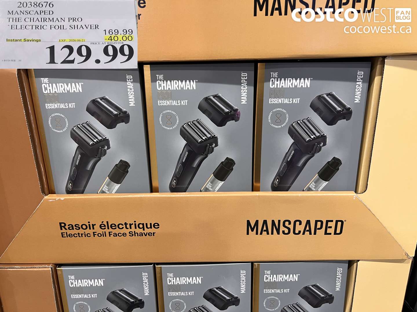 2038676 MANSCAPED THE CHAIRMAN PRO ELECTRIC FOIL SHAVER ($40.00 INSTANT SAVINGS EXPIRES ON 2026-06-21) $129.99