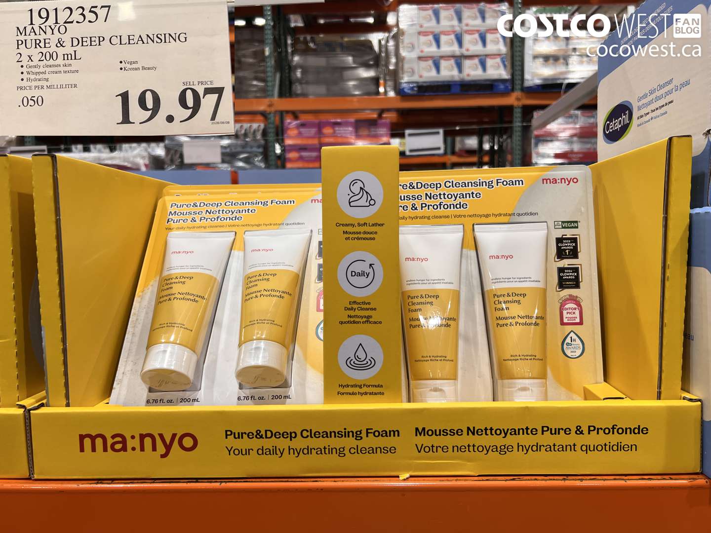 1912357 MANYO PURE & DEEP CLEANSING 2 X 200 ML $19.97