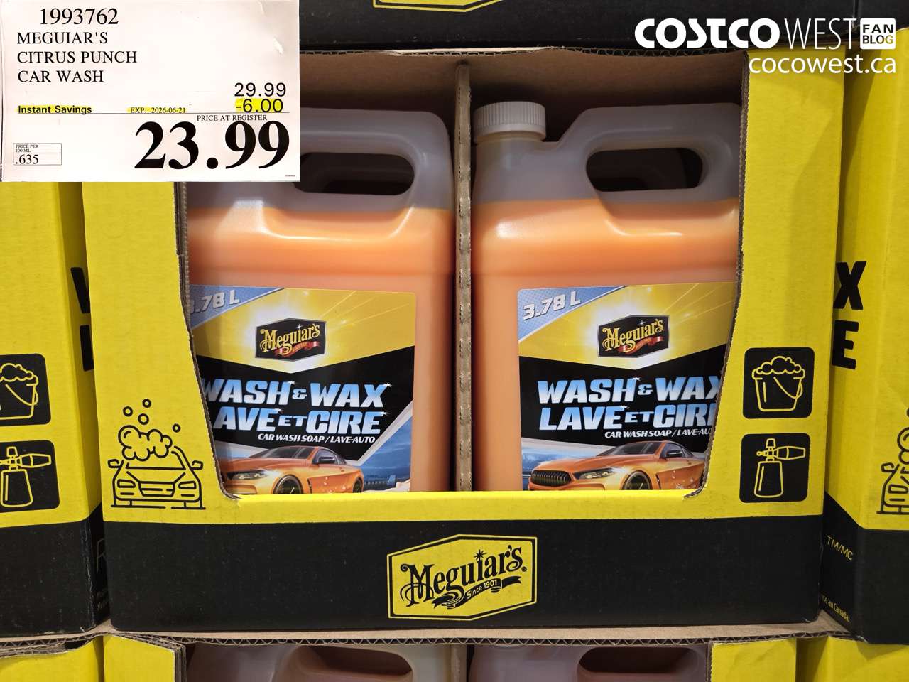 1993762 MEGUIAR'S CITRUS PUNCH CAR WASH ($6.00 INSTANT SAVINGS EXPIRES ON 2026-06-21) $23.99