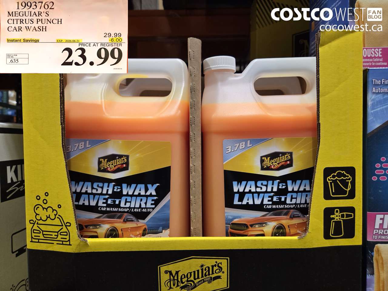 1993762 MEGUIAR'S CITRUS PUNCH CAR WASH ($6.00 INSTANT SAVINGS EXPIRES ON 2026-06-21) $23.99