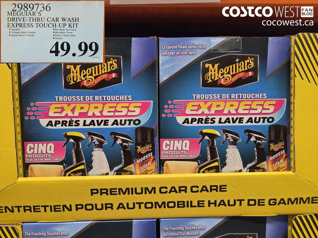 2989736 MEGUIAR'S DRIVE-THRU CAR WASH EXPRESS TOUCH-UP KIT $49.99