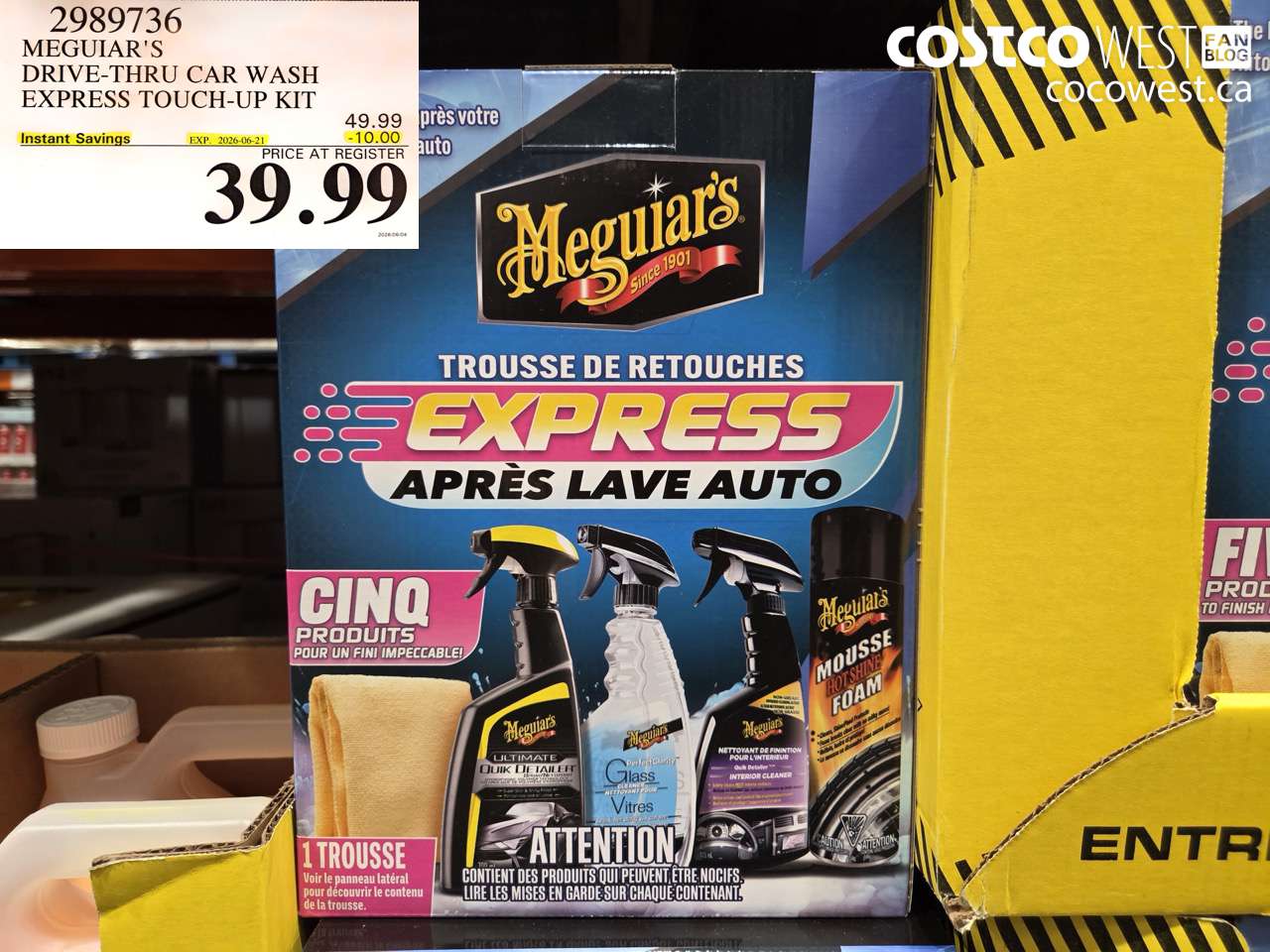 2989736 MEGUIAR'S DRIVE-THRU CAR WASH EXPRESS TOUCH-UP KIT ($10.00 INSTANT SAVINGS EXPIRES ON 2026-06-21) $39.99