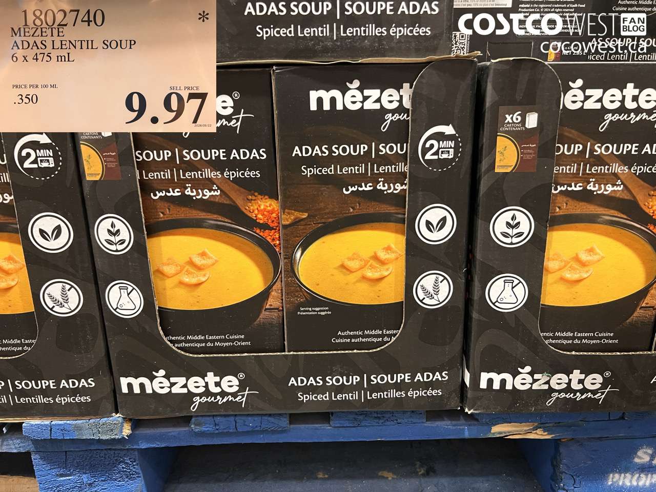 1802740 MEZETE ADAS LENTIL SOUP 6 X 475 ML $9.97