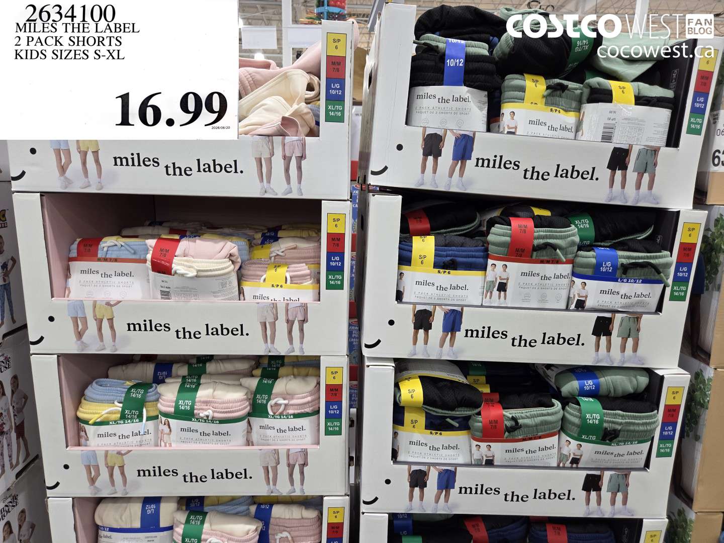 2634100 MILES THE LABEL 2 PACK SHORTS KIDS SIZES S-XL $16.99